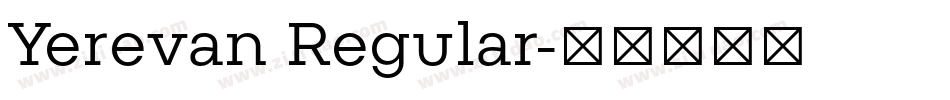 Yerevan Regular字体转换